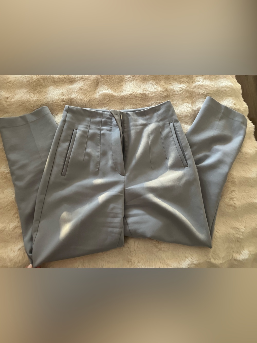Zara Light Blue Highwaisted Pants